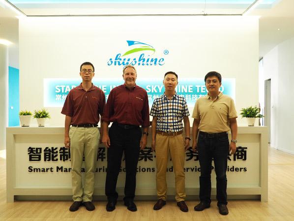 OPTO 22全球總裁 Bob Sheffres蒞臨天曜機(jī)電參觀指導(dǎo)、交流